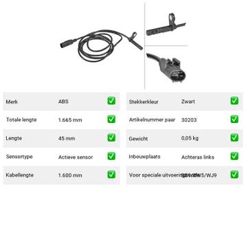 ABS-sensor Volkswagen Kever 1303 LS, S 1.6 (13) Van 1972-08, Verzenden, Nieuw, Volkswagen