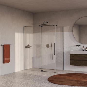 Brauer Stellar - Douchecabine met Draaideur - Helder Glas -, Doe-het-zelf en Verbouw, Sanitair, Ophalen of Verzenden, Nieuw