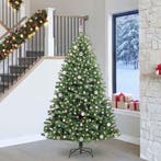 vidaXL Kunstmatige Inklapbare Kerstboom Groen 240 cm PVC en, Verzenden, Nieuw