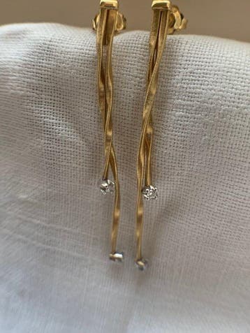 Marco Bicego - Oorbellen - 18 karaat Geel goud Diamant, Sieraden, Tassen en Uiterlijk, Oorbellen, Nieuw