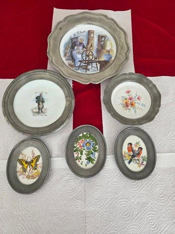Limoges  Revol - Gérard Vecchia - Wandbord (6) - Porselein,