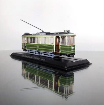 Atlas H0 - Modeltram (1) - Duitse Zeppelinwagen (MAN/SSW), Hobby en Vrije tijd, Modeltreinen | H0, Nieuw