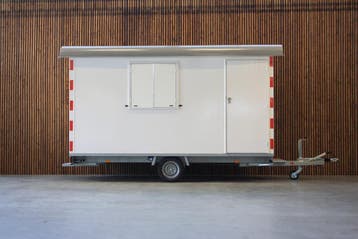 Anssems Schaftwagen PTS 390x188x211 1400kg RAL 9002 + Toilet, Nieuw