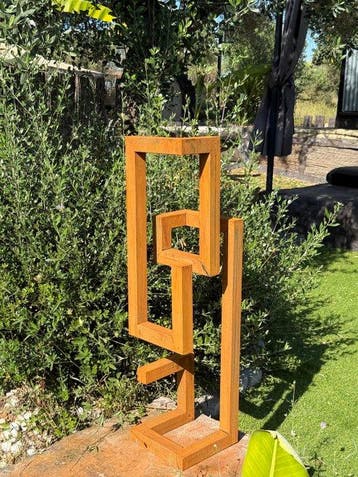 Ana Lucia B.M - Sculpture Corten - XL - No Reserve