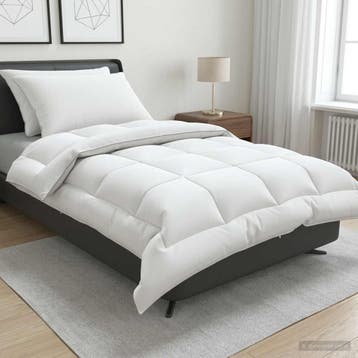 vidaXL Dekbed en Kussen Set 3 st 140x220 cm 4 seizoenen 220, Verzenden, Nieuw, Wit