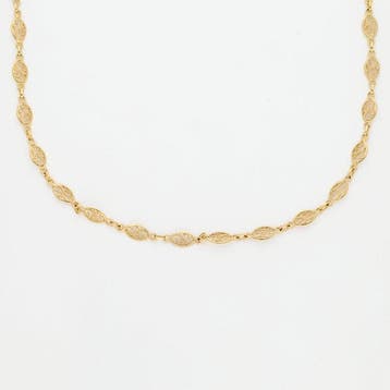Halsketting - 18 karaat Geel goud, Sieraden, Tassen en Uiterlijk, Nieuw