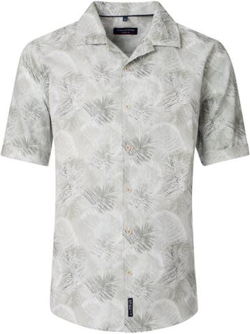 Casa Moda Casual Overhemd Korte Mouw Met Motief, Verzenden, Nieuw, Groen