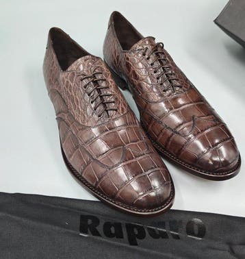 Raparo-Wingtip-Crocodile - Veterschoenen - Maat: EU 43 -, Nieuw