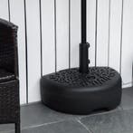 Halfronde Parasolvoet 21kg – Voor 38/48mm Parasolpaal Zwart, Verzenden, Nieuw, Parasolvoet