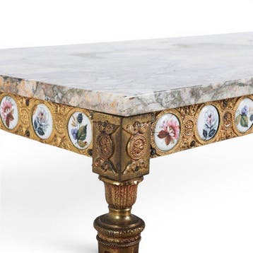 Salontafel - Metaal, Marmer - 19e eeuw, Antiek en Kunst