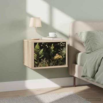 vidaXL Wandkastje RHENEN Sonoma Eiken 36 x 33 x 25 cm, Minder dan 45 cm, Verzenden, Nieuw, Minder dan 55 cm