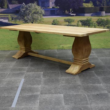 Darwin Geneva dining tuinset 240x100xH77 cm 7 delig grijs, Ophalen of Verzenden, Nieuw, Wicker