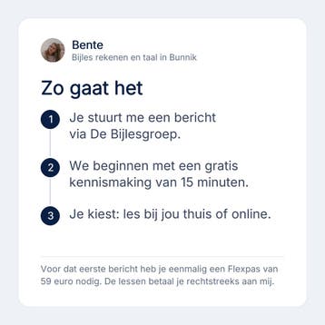 Bijles rekenen en taal in Bunnik, basisschool, Diensten en Vakmensen, Privéles, Bijles
