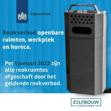 Nieuwe rokersruimte te koop in alle RAL kleuren beschikbaar, Nieuw