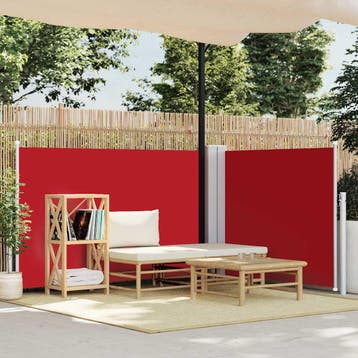 vidaXL Windscherm uittrekbaar 100x600 cm rood, Verzenden, Nieuw