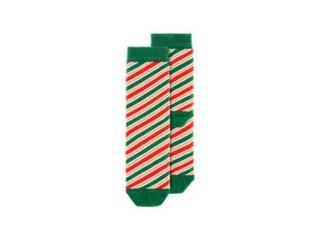 Kerstsokken kind Gestreept Rood/Groen, Ophalen of Verzenden, Nieuw