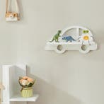 [en.casa] Wandplank voor kinderen 21x40x10,8 cm wit, Verzenden, Nieuw