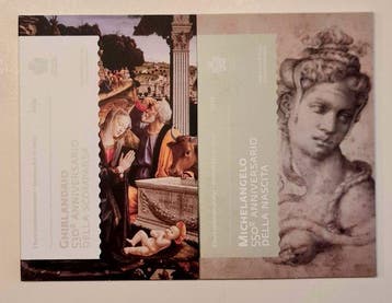 San Marino. 2 Euro 2024/2025 Michelangelo + Ghirlandaio