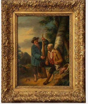 Abraham Johannes Zeeman (1811-1876) - Admiring the game, Antiek en Kunst