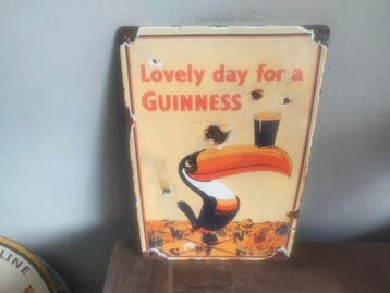 Lovely day for a Guinness - Reclamebord - Emaille
