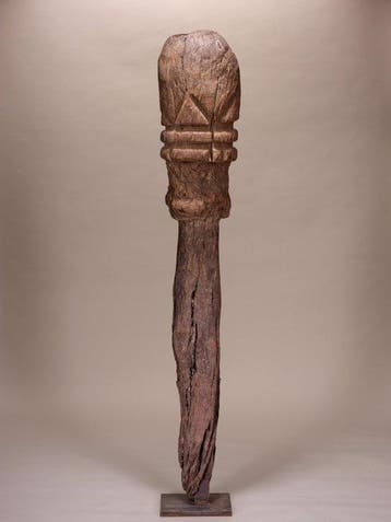 Dogon-bindpaal – Mali – hout – vroeg twintigste eeuw (Zonder, Antiek en Kunst