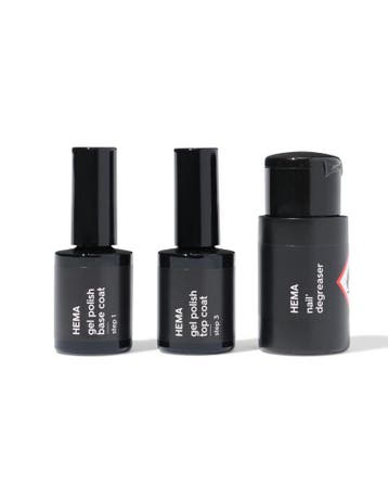 HEMA Base and topcoat gel polish set 1+1 gratis, Verzenden, Nieuw