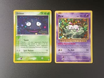 Pokémon - 2 Card - Mew & Grimer - WOTC, Nieuw