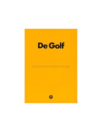 1974 VOLKSWAGEN GOLF BROCHURE NEDERLANDS, Nieuw, Volkswagen, Author