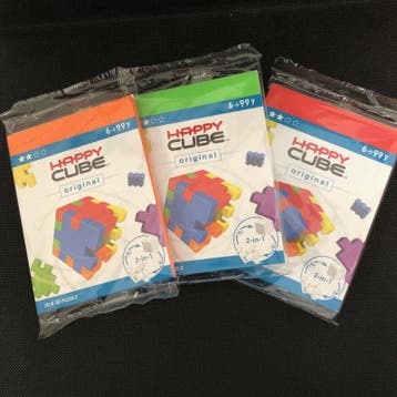 Happy Cube Original - set van 3 (rood, groen, oranje), Ophalen of Verzenden, Nieuw