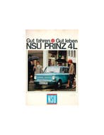 1967 NSU PRINZ 4L BROCHURE DUITS, Nieuw, Author