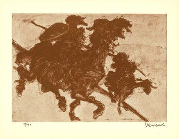 Claude Weisbuch (1927-2014) - Don Quichotte et Sancho Panza, Antiek en Kunst
