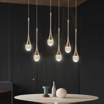 Moderne Druppel Kristal Hanglamp met Bubbel Effect - Sfeervo, Verzenden, Nieuw
