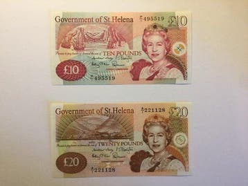 Sint-Helena. - 10 and 20 Pounds - ND (2012) - Pick 12b, 13b