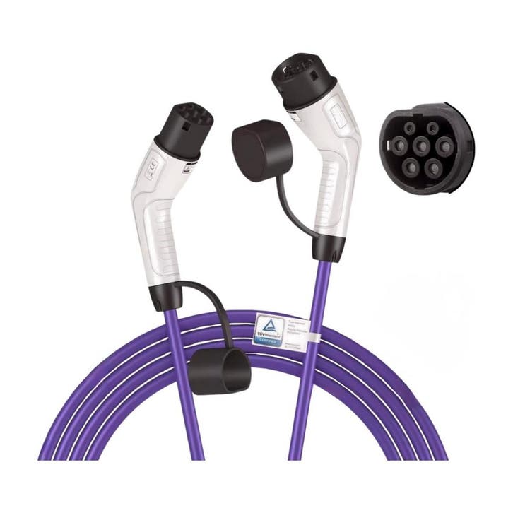 Bar2Charge ST-250 Laadkabel Type 2 Paars – 3,7 kW (1-fase,, Auto diversen, Laadpalen, Verzenden