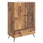 vidaXL Dressoir met lade Oud hout 66 x 34,5 x 95 cm Bewerkt, Huis en Inrichting, Verzenden, Nieuw, Overige houtsoorten, Minder dan 50 cm