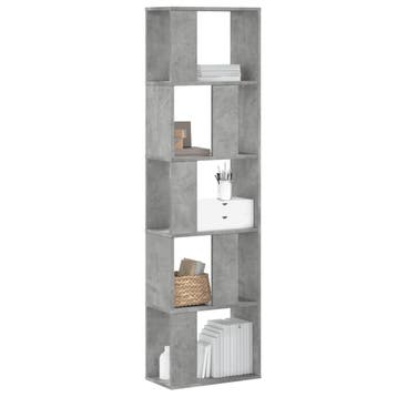vidaXL Boekenkast 5-laags 45x23,5x162,5 cm bewerkt hout, Huis en Inrichting, Minder dan 50 cm, Verzenden, Nieuw, 150 tot 200 cm
