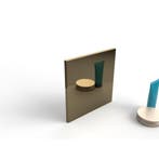 Sample bronzen spiegel, Huis en Inrichting, Woonaccessoires | Spiegels, Ophalen of Verzenden, Nieuw