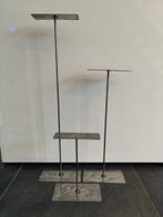 Metalen frame bloemstukhouder hoge standaard met plaat, Ophalen of Verzenden, Nieuw