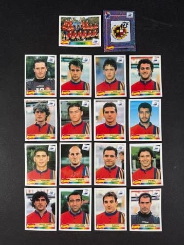 1998 Panini France 98 World Cup, Spain complete team, Nieuw