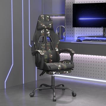 vidaXL gamestoel draaibaar met voetensteun kunstleer, Verzenden, Nieuw, Groen