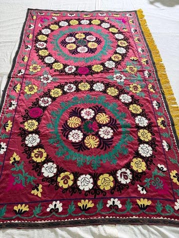 Suzane Kilim - Suzane Tapijt, Bankhoes, Bedhoes,, Nieuw