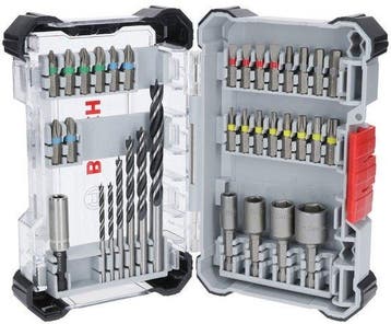 Bosch 35-delige boor- en bitset voor hout - 2607017725, Doe-het-zelf en Verbouw, Gereedschap | Handgereedschap, Verzenden, Nieuw