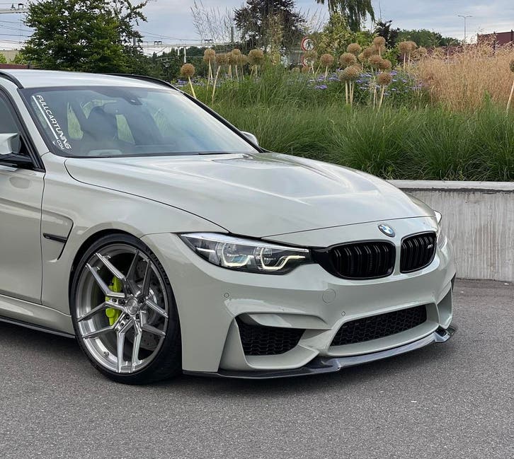 CarbonWorks Voorlip CS Style Carbon BMW 3-serie,4-serie, Auto-onderdelen, Carrosserie en Plaatwerk, Voor, Bumper, BMW, Nieuw, Ophalen of Verzenden
