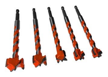Set van 5 gatenzagen (forstner, 16-25 mm, zeskantschacht), Ophalen of Verzenden, Nieuw
