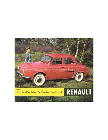 1958 RENAULT DAUPHINE BROCHURE NEDERLANDS, Boeken, Nieuw, Renault, Author