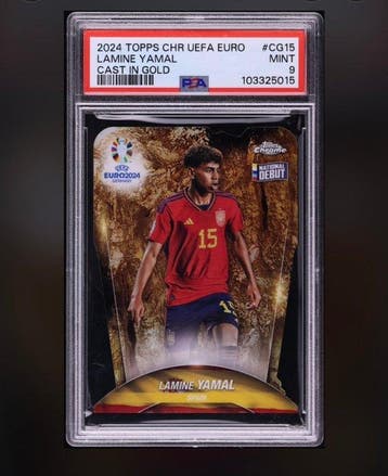 2024 Topps Chrome UEFA Lamine Yamal CG15 Foil, Limited, Nieuw