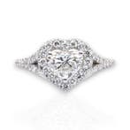 Ring - 18 karaat Witgoud - 1.46ct. tw. Diamant (Natuurlijk), Sieraden, Tassen en Uiterlijk, Ringen, Nieuw