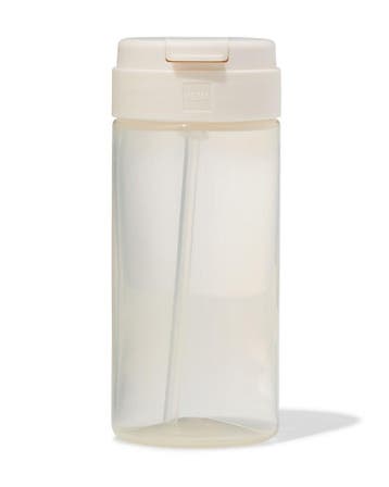 HEMA Schoolbeker met rietje 300ml beige, Verzenden, Nieuw