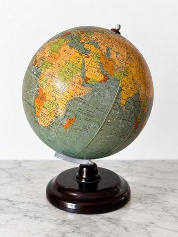 Terrestrial table globe - Räths Politischer Erdglobus –