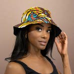 Bucket hat / Vissershoedje met Afrikaanse print - Multicolor, Kleding | Heren, Ophalen of Verzenden, Nieuw